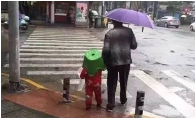 板凳挡雨