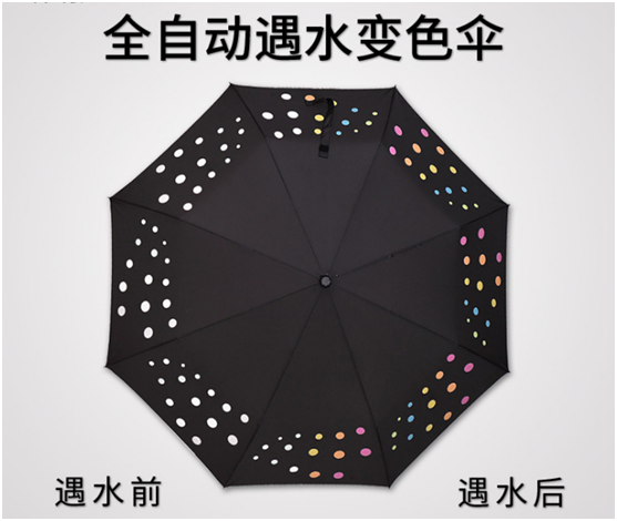 遇水变色伞