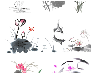 变色油墨画