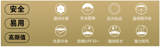 圆角伞